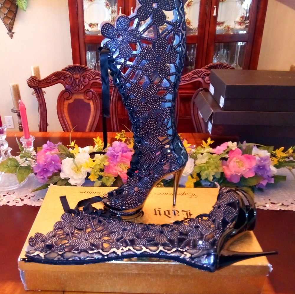 Rhinestone boot